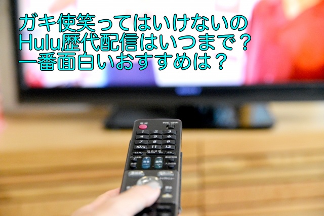 ガキ使笑ってはいけないのhulu歴代配信はいつまで 一番面白いおすすめは 晴れ女のエンタメラボ