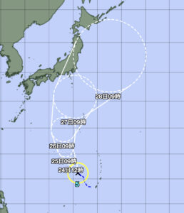 台風5号21 進路予想は 気象庁と米軍を比較してみた 晴れ女のエンタメラボ